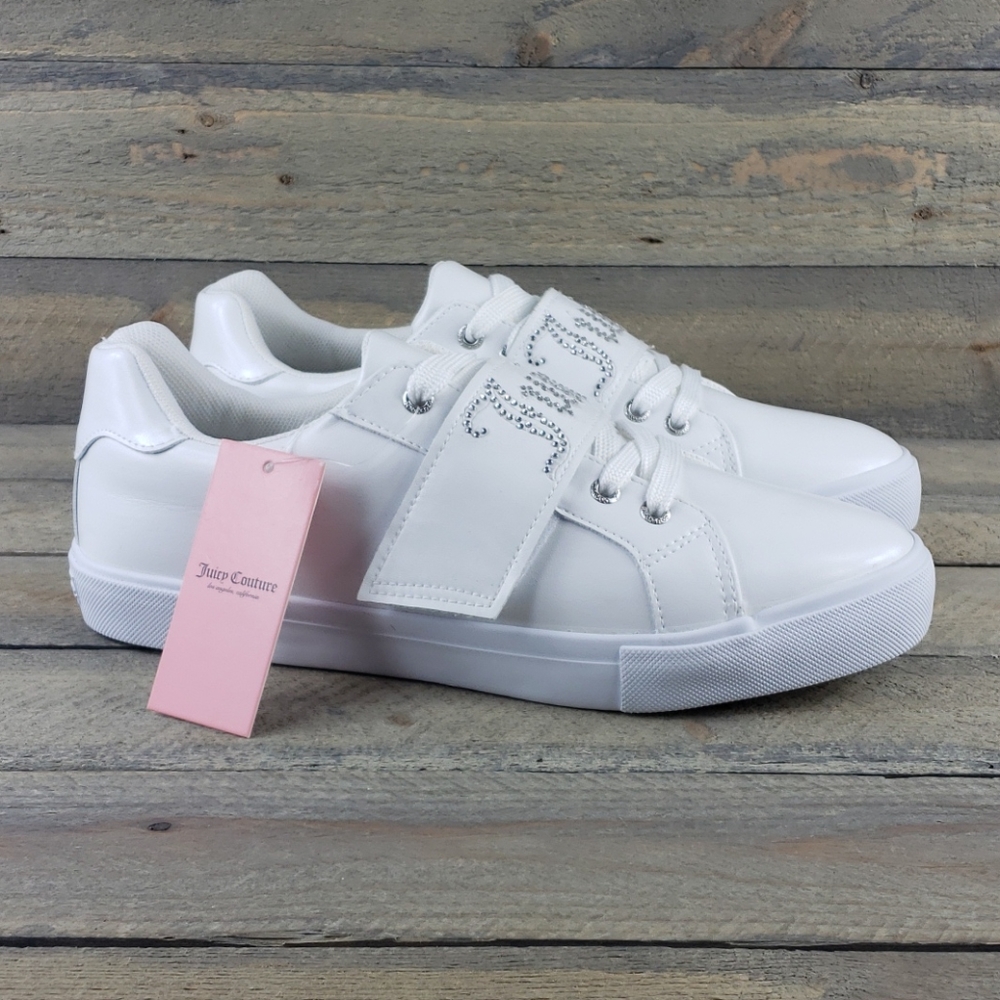 Juicy Couture White Sneakers with Rhinestone Detail - Picture 2 of 8